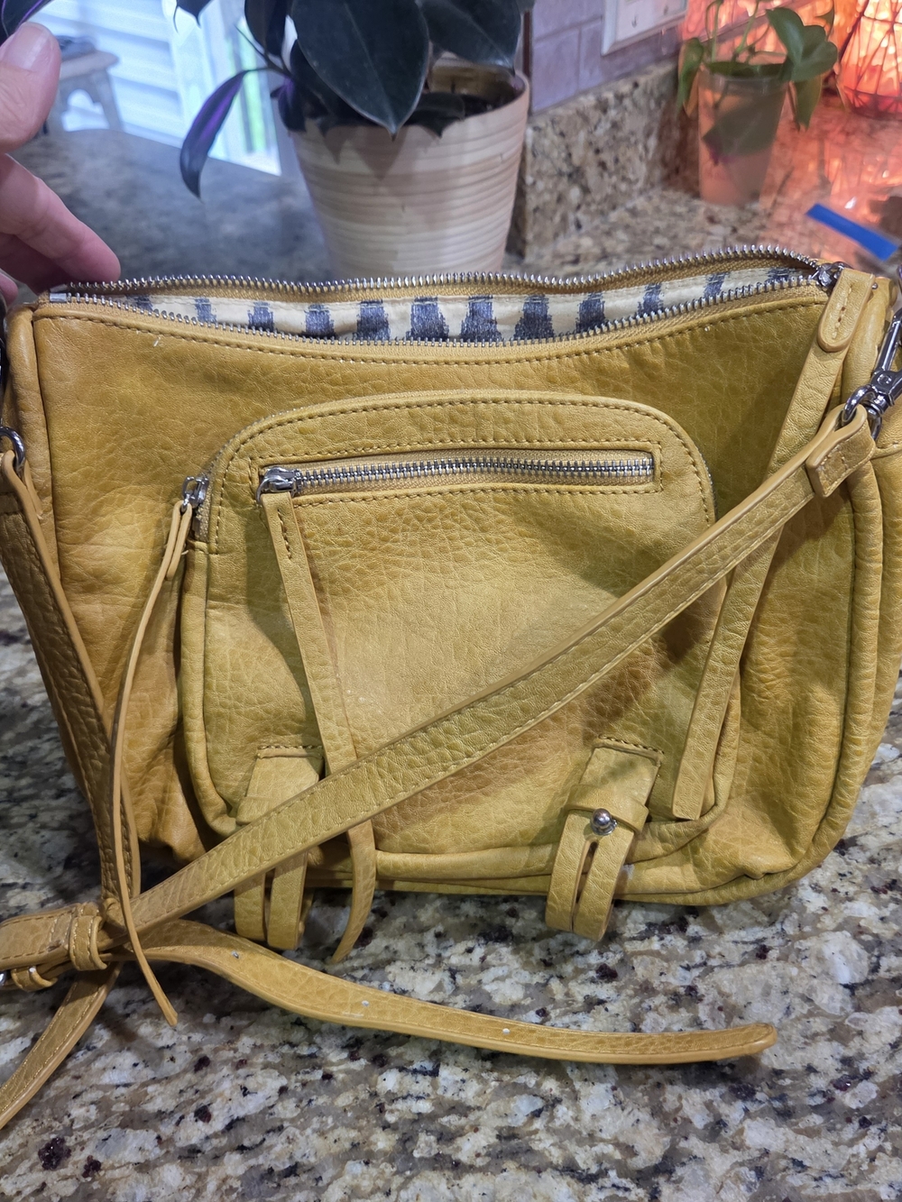 Mustard Yellow Certifies Vegan Crossbody Bag - Urban Expressions